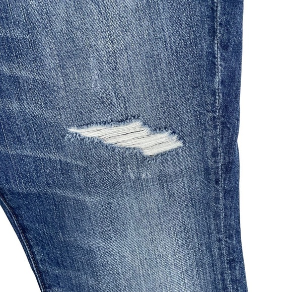 MADEWELL RIGID HIGH RISE SKINNY COTTON FITTED DISTRESSED JEANS - Picture 11 of 15